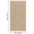 Alfombra ZIZUR apariencia de yute interior exterior 100x200