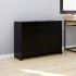 Aparador de madera contrachapada negro 102x33x75