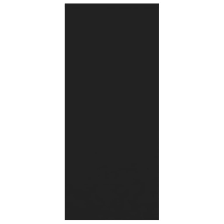 Aparador de madera contrachapada negro 102x33x75