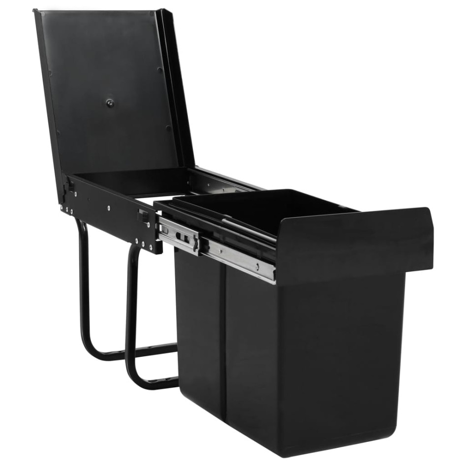 Cubo de basura extraíble en armario de cocina cierre suave 20