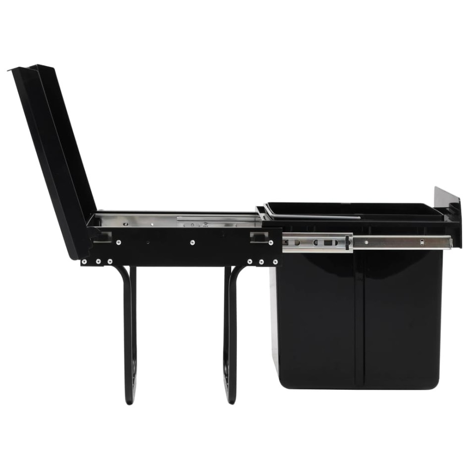 Cubo de basura extraíble en armario de cocina cierre suave 20