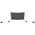 Toldo de playa con anclas de arena gris 304x300