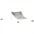 Toldo de playa con anclas de arena gris 304x300