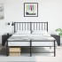 Mesitas de noche 2 unidades acero negro 34,5x39x44