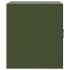 Mesita de noche acero verde oliva 34,5x39x44