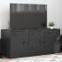 Mueble para TV de acero negro 99x39x44