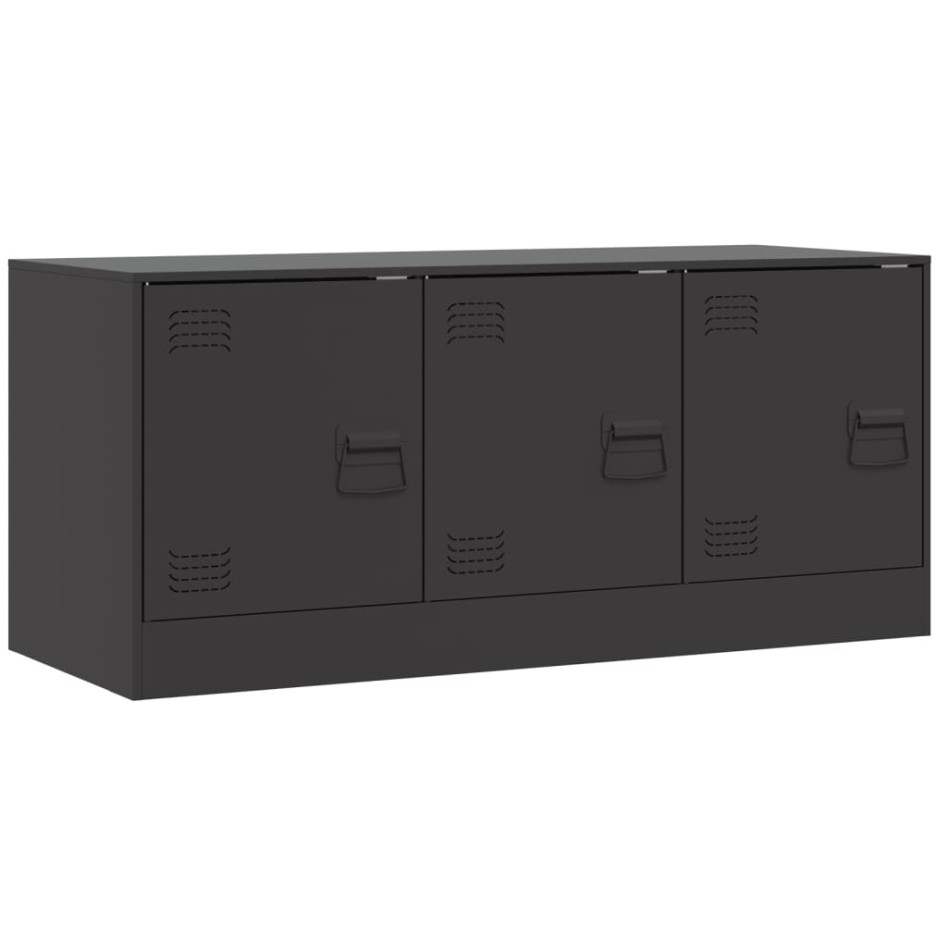 Mueble para TV de acero negro 99x39x44