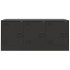 Mueble para TV de acero negro 99x39x44