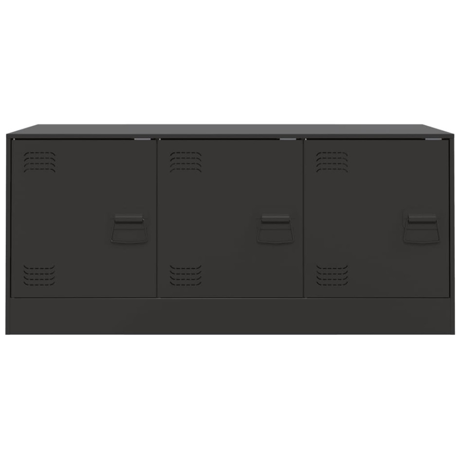 Mueble para TV de acero negro 99x39x44
