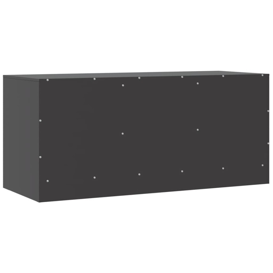 Mueble para TV de acero negro 99x39x44