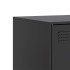 Mueble para TV de acero negro 99x39x44