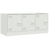 Mueble para TV de acero blanco 99x39x44