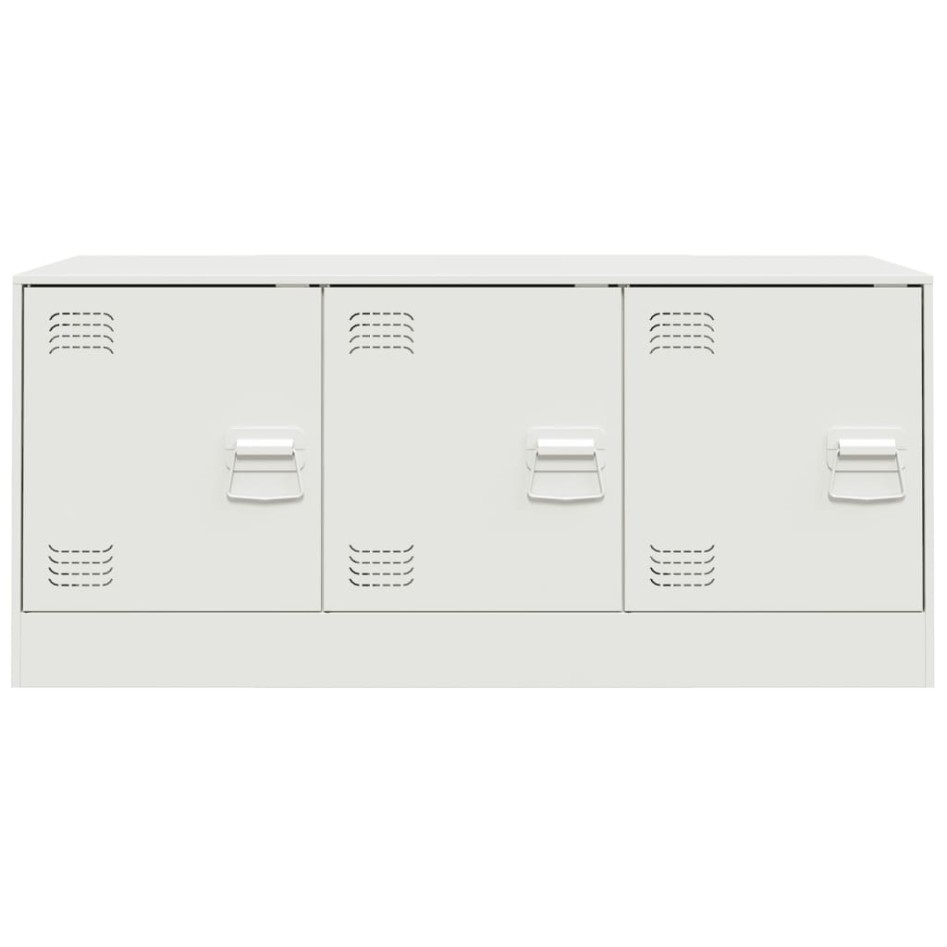 Mueble para TV de acero blanco 99x39x44