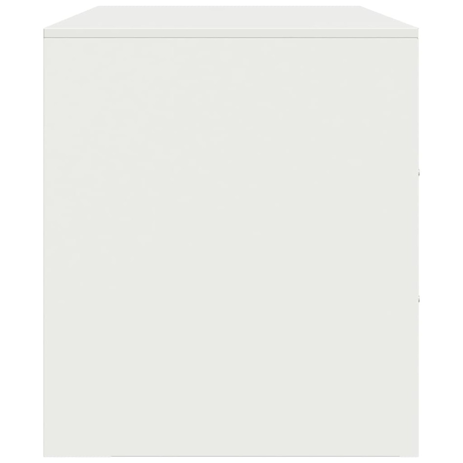 Mueble para TV de acero blanco 99x39x44