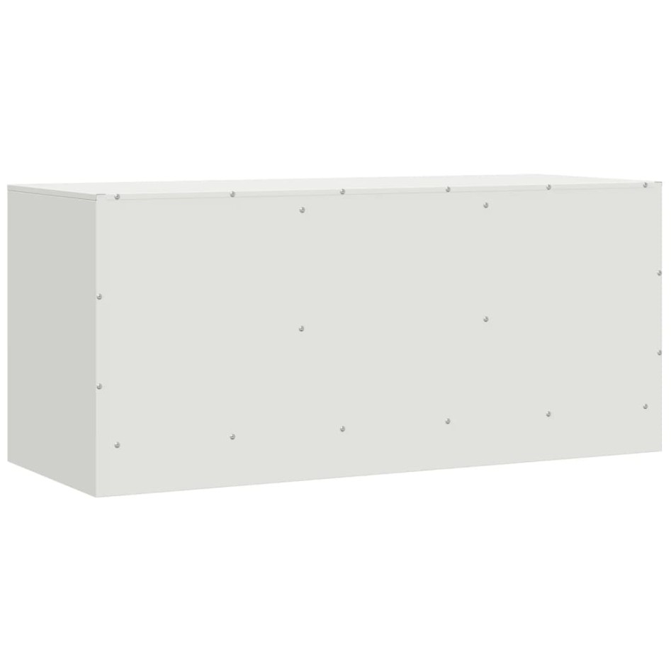 Mueble para TV de acero blanco 99x39x44