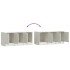 Mueble para TV de acero blanco 99x39x44