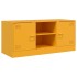 Mueble para TV de acero amarillo mostaza 99x39x44