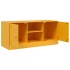 Mueble para TV de acero amarillo mostaza 99x39x44