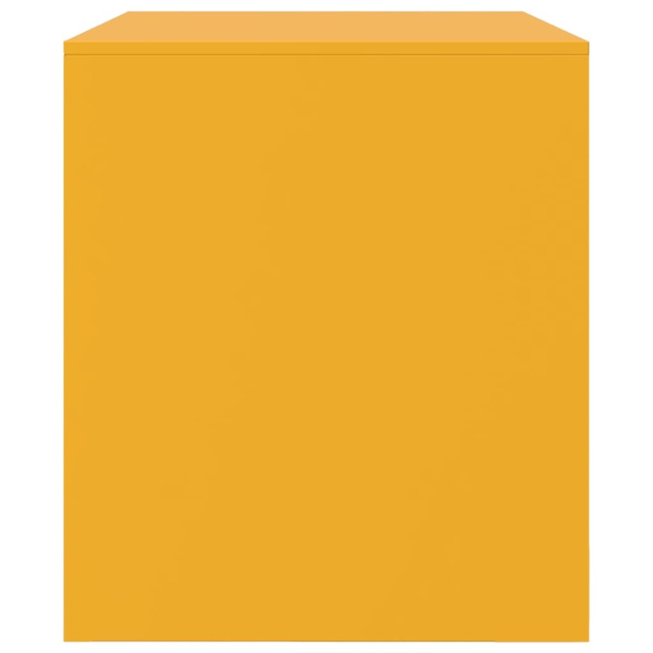 Mueble para TV de acero amarillo mostaza 67x39x44