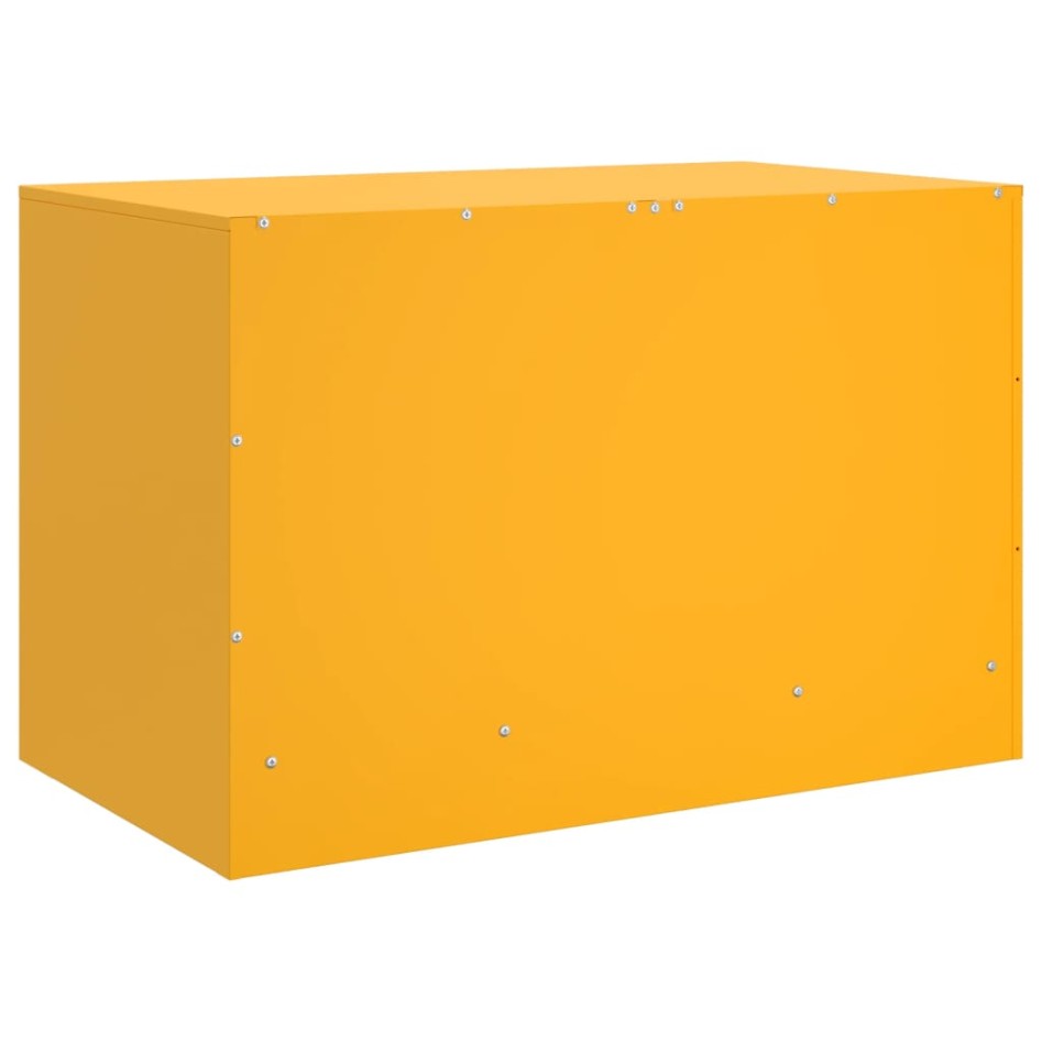 Mueble para TV de acero amarillo mostaza 67x39x44