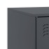 Mueble para TV de acero gris antracita 67x39x44