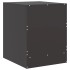 Mesitas de noche 2 unidades acero negro 34,5x39x44