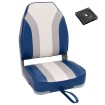 Set de asientos plegables para barco 2 uds con respaldo alto
