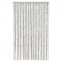 Cortina antimoscas chenilla gris claro y blanco 118x220