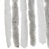 Cortina antimoscas chenilla gris claro y blanco 118x220