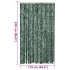 Cortina antimoscas chenilla verde y blanco 118x220