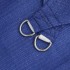 Toldo de vela cuadrado HDPE azul 160 g/m² 5x5