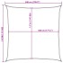 Toldo de vela cuadrado HDPE azul 160 g/m² 5x5