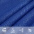 Toldo de vela rectangular HDPE azul 160 g/m² 5x6