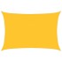 Toldo de vela rectangular HDPE amarillo 160 g/m² 5x7