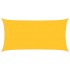 Toldo de vela rectangular HDPE amarillo 160 g/m² 4x7
