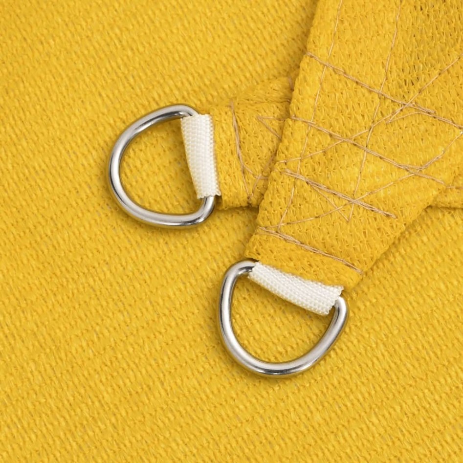 Toldo de vela rectangular HDPE amarillo 160 g/m² 4x7