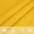 Toldo de vela rectangular HDPE amarillo 160 g/m² 4x7