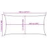 Toldo de vela rectangular HDPE amarillo 160 g/m² 4x7