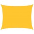 Toldo de vela rectangular HDPE amarillo 160 g/m² 6x8