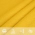 Toldo de vela rectangular HDPE amarillo 160 g/m² 6x8