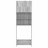 Armario de lavadora gris Sonoma 64x25,5x190