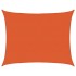 Toldo de vela rectangular HDPE naranja 160 g/m² 6x8