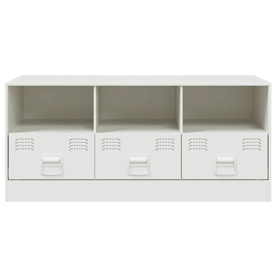 Mueble para TV de acero blanco 99x39x44