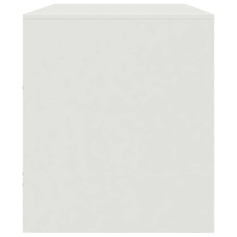 Mueble para TV de acero blanco 99x39x44