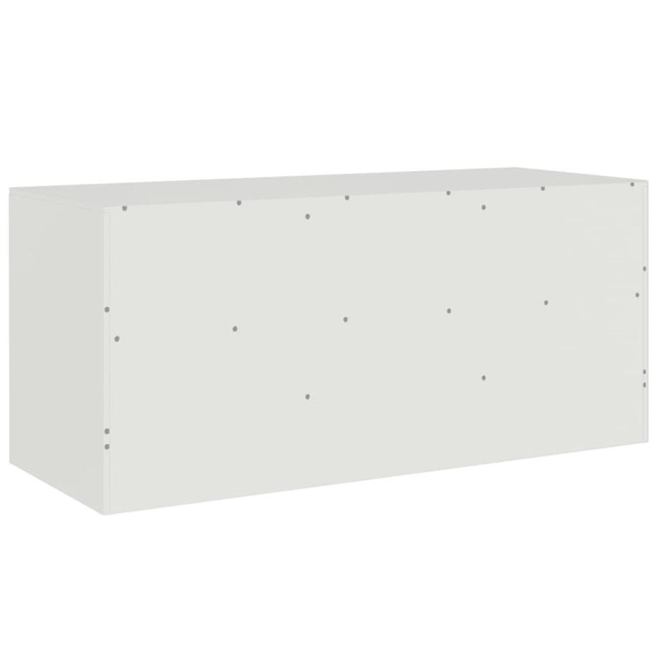 Mueble para TV de acero blanco 99x39x44