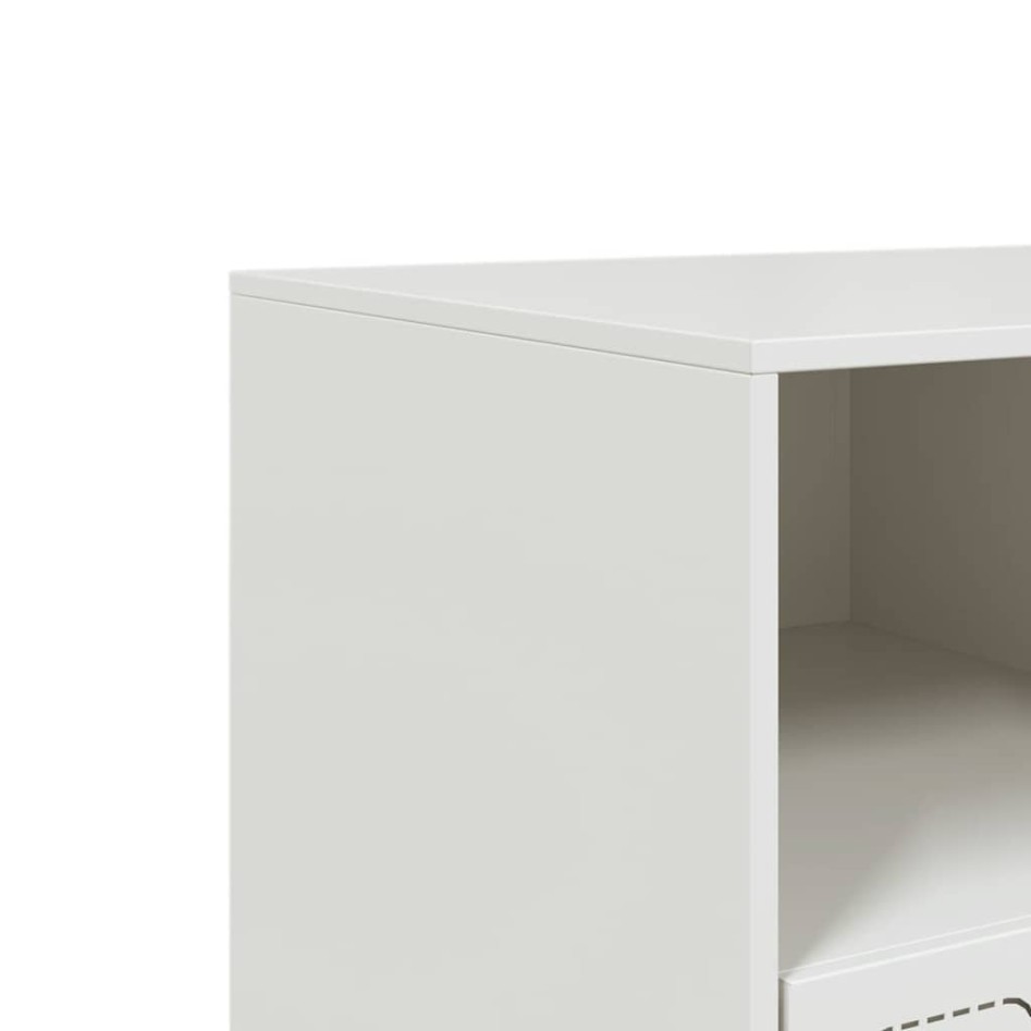 Mueble para TV de acero blanco 99x39x44