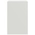 Mesita de noche acero blanco 34,5x39x62
