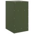 Mesita de noche acero verde oliva 34,5x39x62