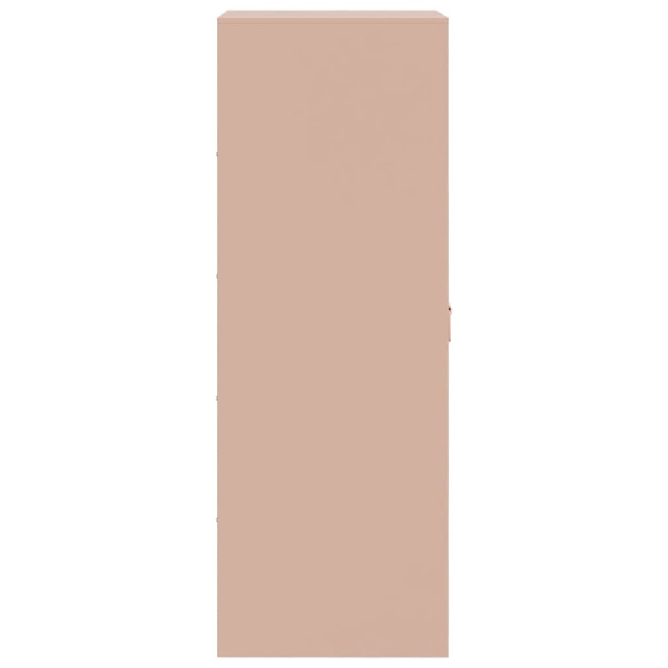 Aparador de acero rosa 34,5x39x107