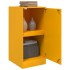 Aparador de acero amarillo mostaza 34,5x39x73